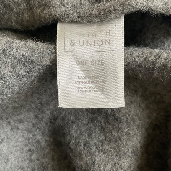 •14th & Union Grey Wool Beret Unisex O/S NWOT - Picture 7 of 9